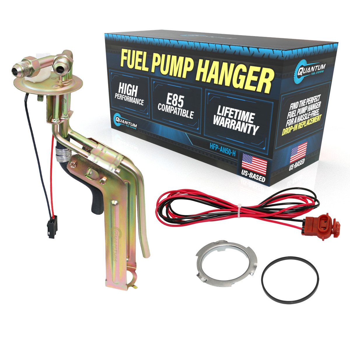 Fits Fox/SN95 Mustang Stainless 8AN/6AN Fitting Fuel Pump *Hanger